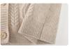 2026 Women's Round Neck Cable Knit Cardigan - Autumn/Winter Trendy Short Sweater Coat