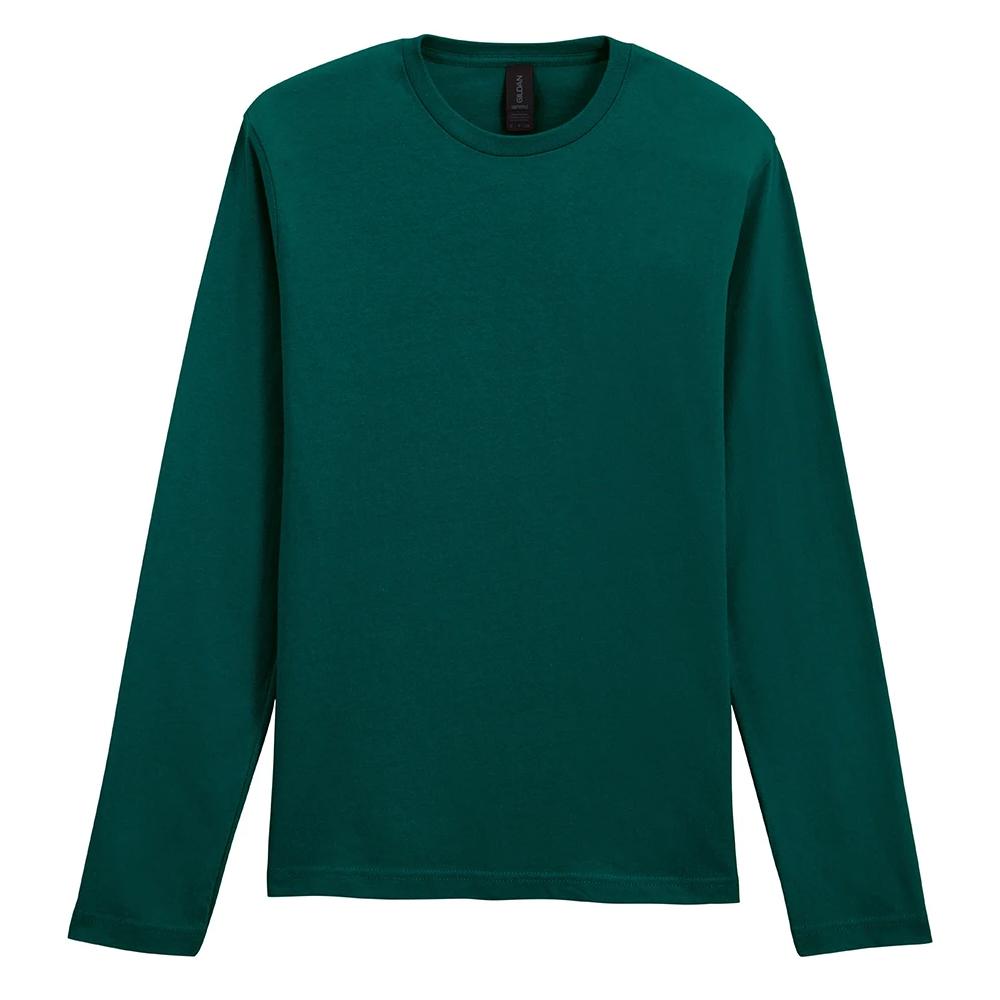 Gildan Unisex Adult Softstyle Plain Long-Sleeved T-Shirt