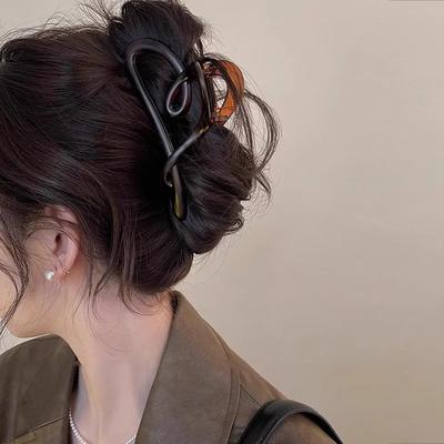 Vintage Herzform Kunststoff Haarspange für Frauen Hinterkopfhalter Stirnband Elegante Haarspangen Haarnadel Mode Haaraccessoires