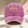 Streetwear Sun Protection Casual Cap Vintage Italy 1822 Baseball Cap Men Women Retro Washed Distressed Dad Hat Adjustable Cotton
