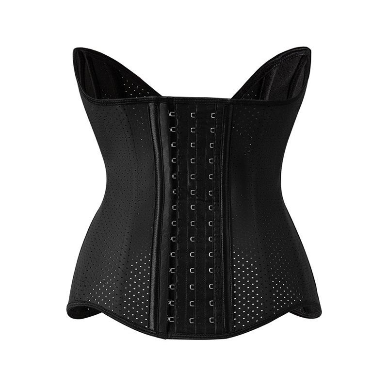 Latex Body Shaping Waist Cincher - Breathable, Postpartum, Hourglass Support. L чёрный