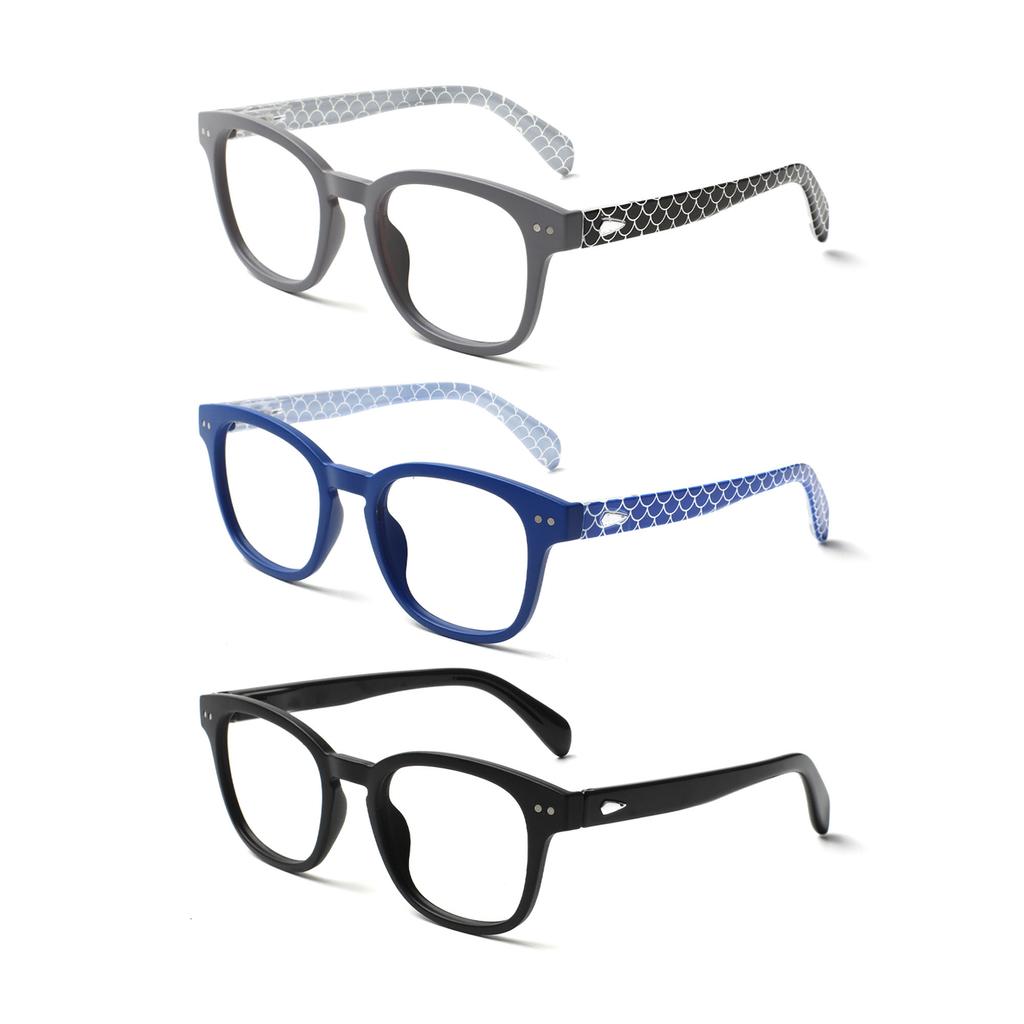 TUREZING Presbyopia Eyeglasse-s Diopter Glasses Blue Light Blocking Men Women Premium Grade Stylish Print Flexible Spring Hinge