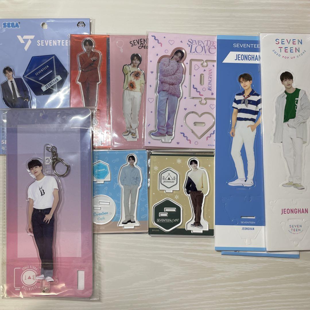 

[USED] SEVENTEEN Seventeen Jeonghan Acrylic Stand Set Love Seventeen Cafe