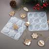1 Pcs Christmas DIY Crystal Epoxy Mold Xmas Tree Snowflake Elk Pendant Keychain Listing Jewelry Silicone Mold Set Cookie Mold