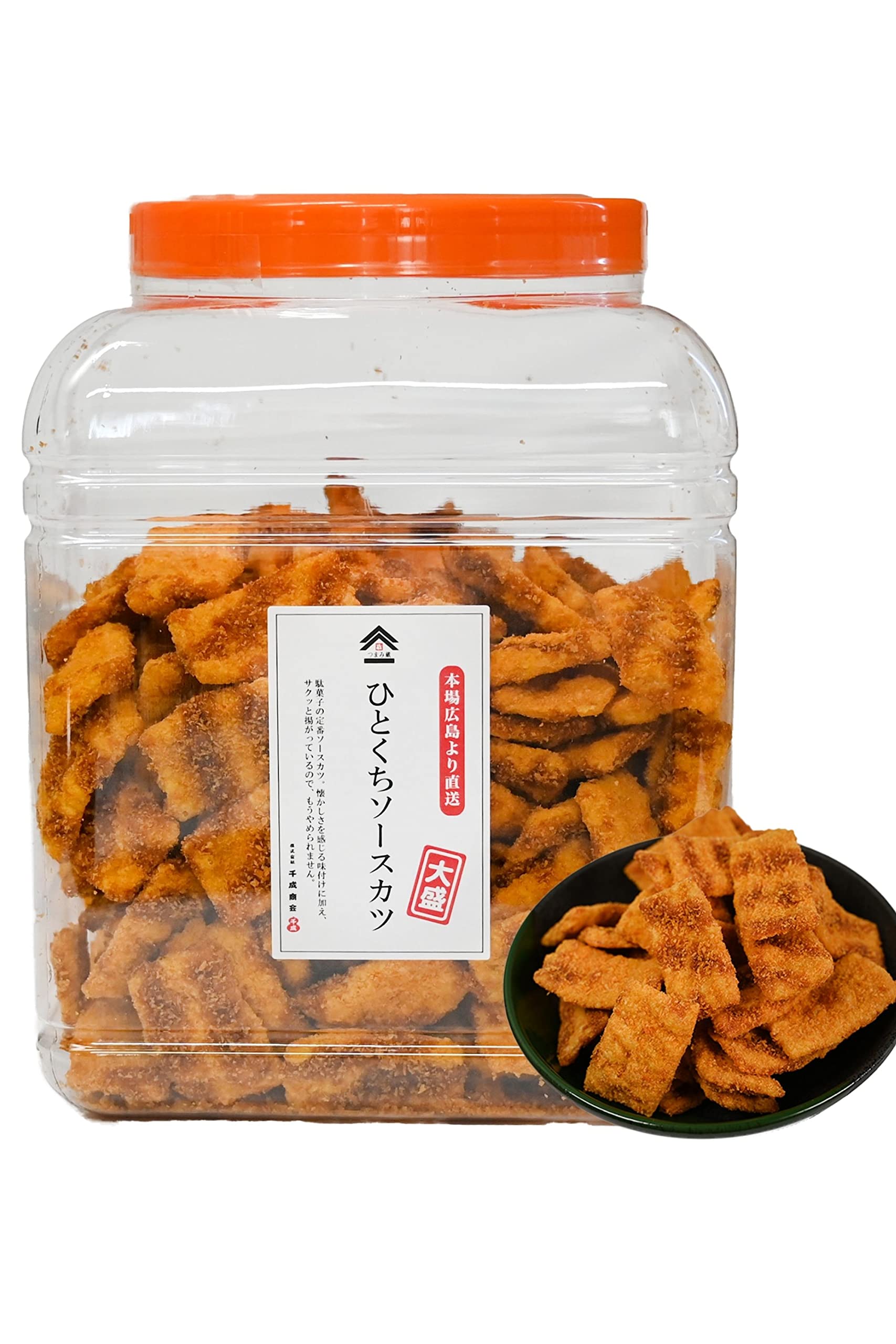 

Kura Sauce Cutlets Commercial Nostalgic Candy Snack for Sauce Sennari 800g [Tsumami Official] Bite-sized [Large Capacity, Use] (Perfect