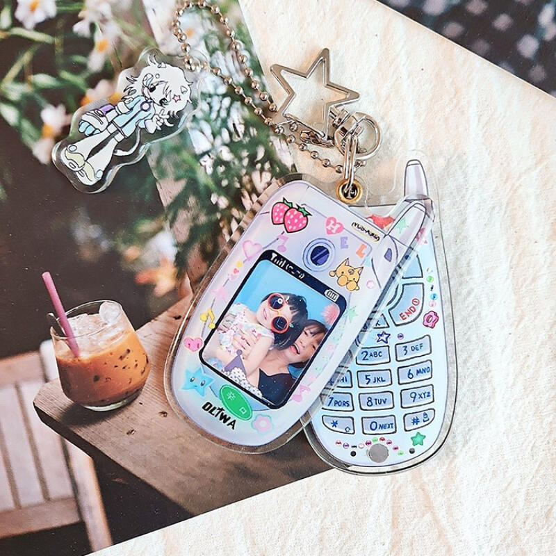 

Folder phone key ring, lucky charm, photo card, photo album, friendship item, bag Folder phone keyring 1P