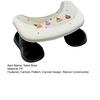 Toilet Stool Adults Squatting Toilet Stool with Anti-Slip Pads PP Plastic Bathroom Step Stool Portable Potty Stool