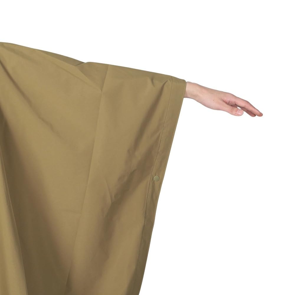 Waterproof and Breathable Poncho 5033751 JP TARP XFM PONCHO High Performance Rain Gear Olive ONESIZE [Jack Wolfskin] Men's (TEXAPORE CORE Windproof)