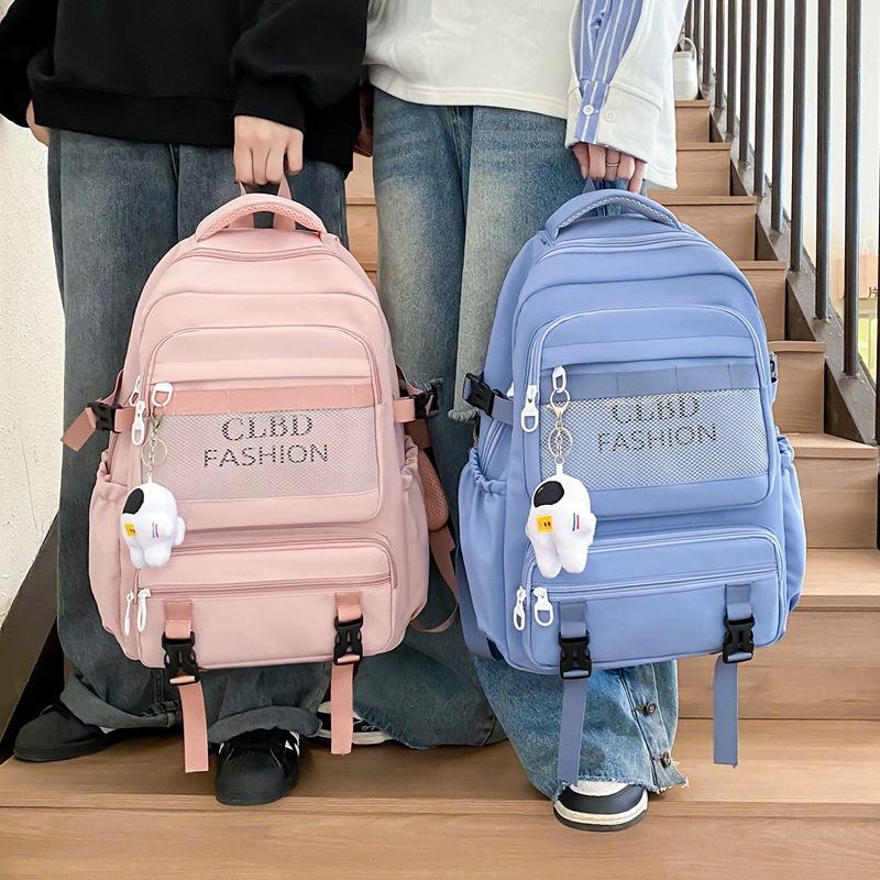 School bag for female junior high school students New large-capacity student backpack High school student backpack High value delivery