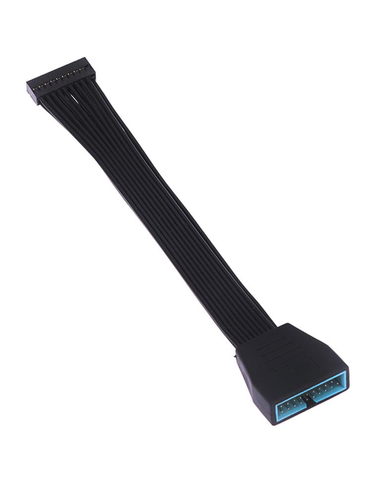 

Mini USB 3.0 19/20 Pin Internal Extension Header Adapter Cable Black Flat Wire Cable For Motherboard 5.9inch/15cm чёрный