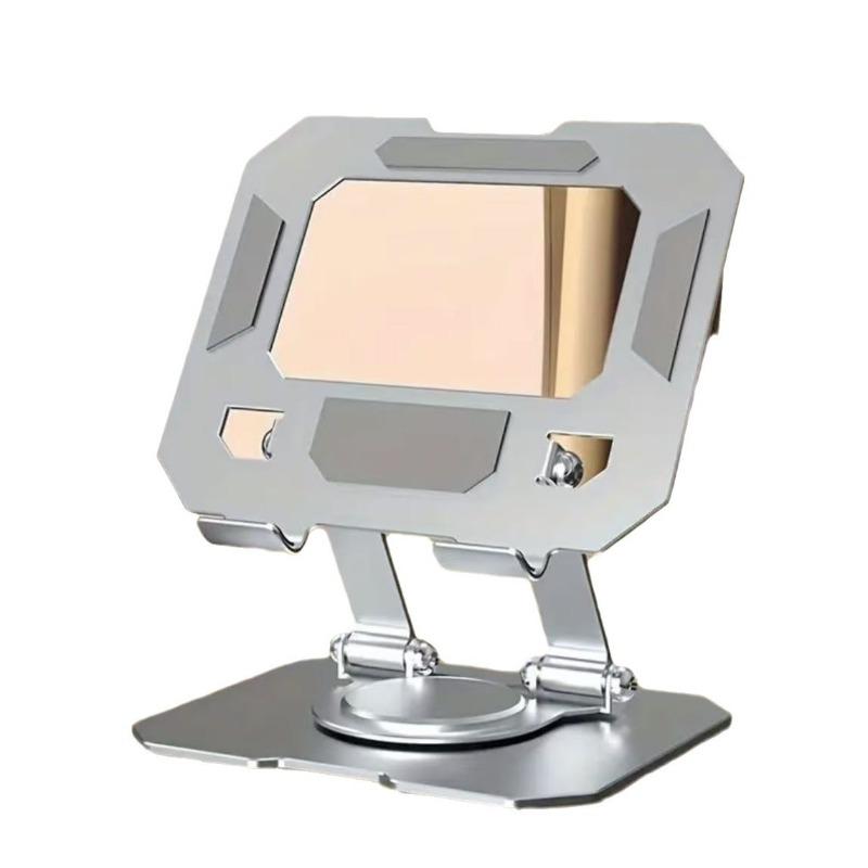 

1 шт. Вращающийся Подъемный Складной Держатель для Мобильного Телефона Полностью Металлический Держатель-Подставка для Планшетного ПК Ленивый Прямой Эфир Обучение Портативный серебряный