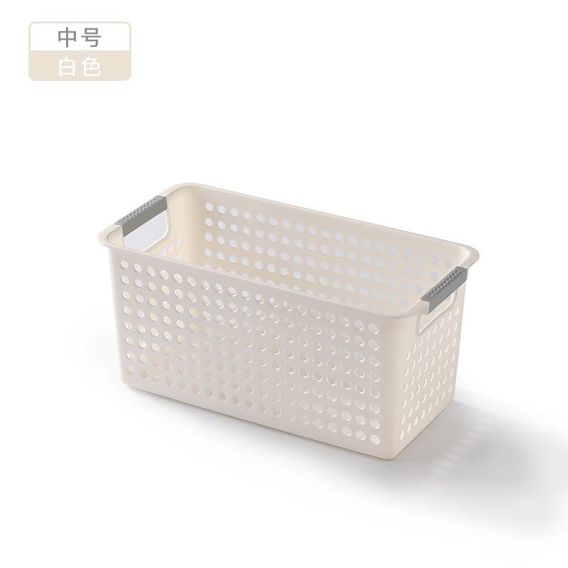 Kitchen storage basket Plastic snack storage basket Square bathroom storage basket Small basket Cosmetics storage box Desktop