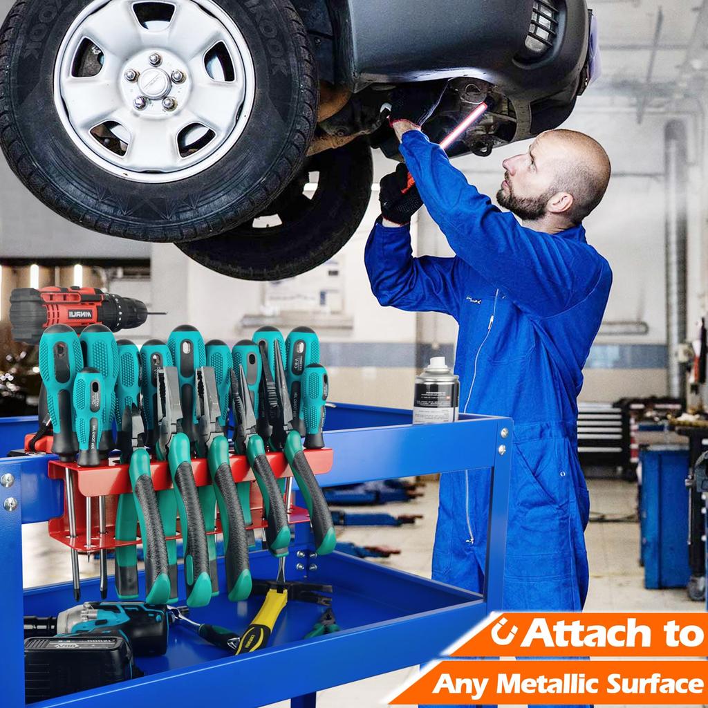 MUTUACTOR Magnetic Screwdriver 1 Heavy Duty Magnetic Screwdriver Magnetic Tool Durable Storage Holder for Multiple and Shear Tools On and Workbenches