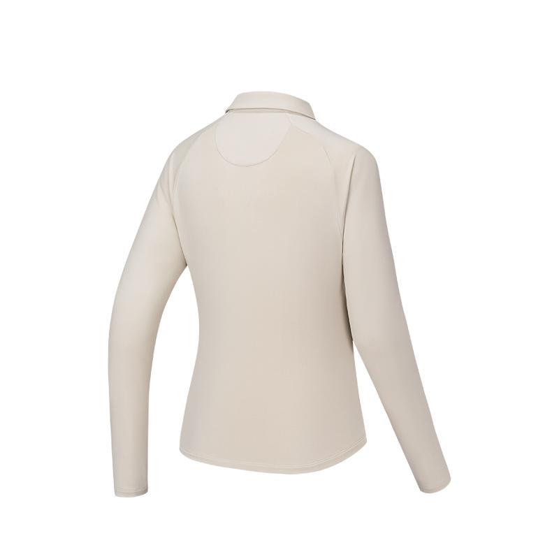 Anta Plain Warm Simple Versatile Casual Polo Neck Pullover Sweater Women sweater 162547407-1