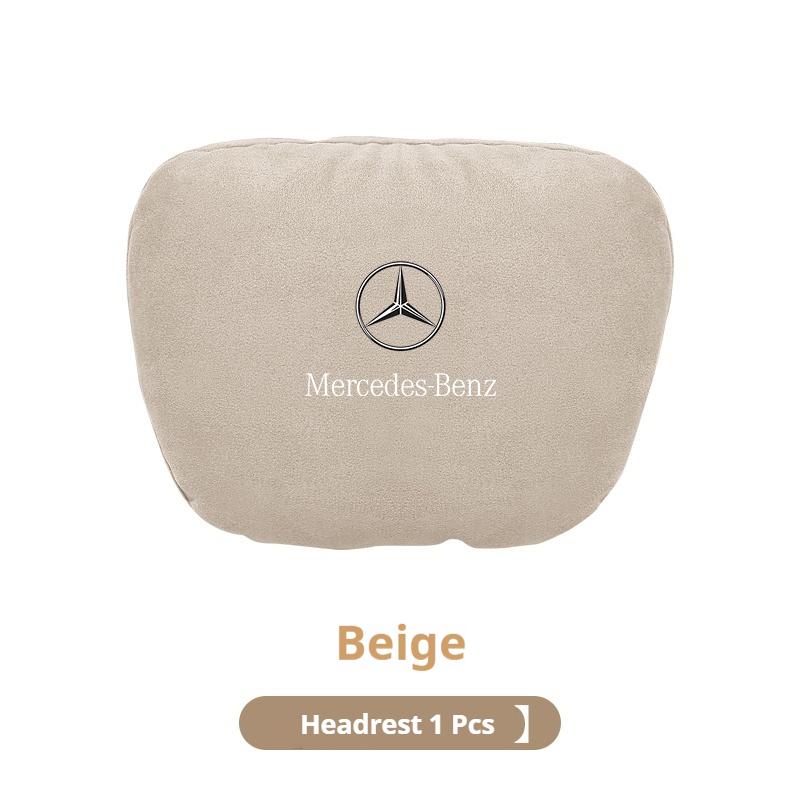 Car Sticker Mercedes Benz A B C E S V R Class GLB GLC GLE Sprinter Pilot SLK SLC AMG W204 ML Car Headrest Neck Support Seat Soft