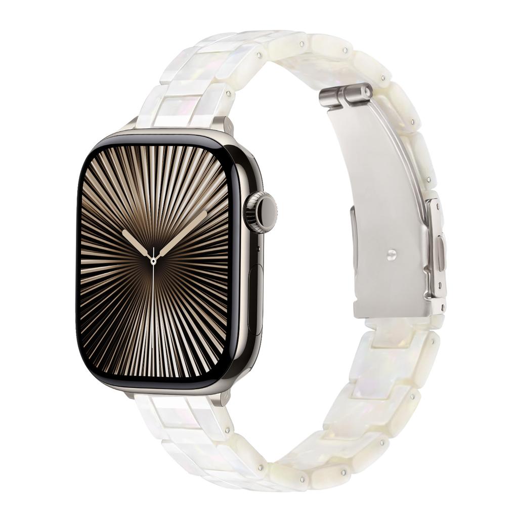 Slim Straps For Apple Watch band 40mm 41mm 44mm 45mm 49mm 46mm 42mm correa Resin Bracelet iwatch Series 10 9 8 7 6 3 SE ultra 2