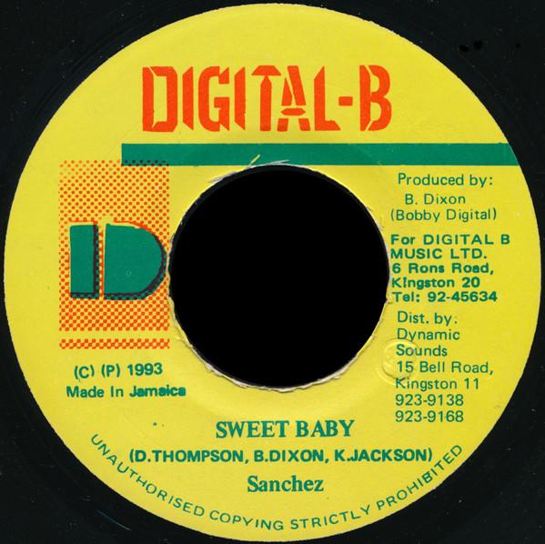 

7inch Record SANCHEZ - Sweet Baby NONE Digital-B 1993 Jamaica Reggae, Ska & Dub Used