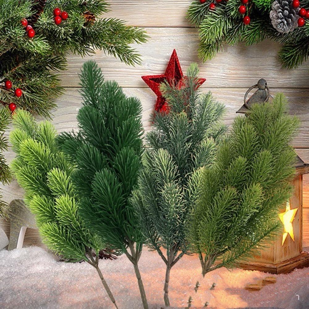 Artificial PE Fake Pine Twigs Christmas Tree Simulation Pine Artificial Pine Branches Gift
