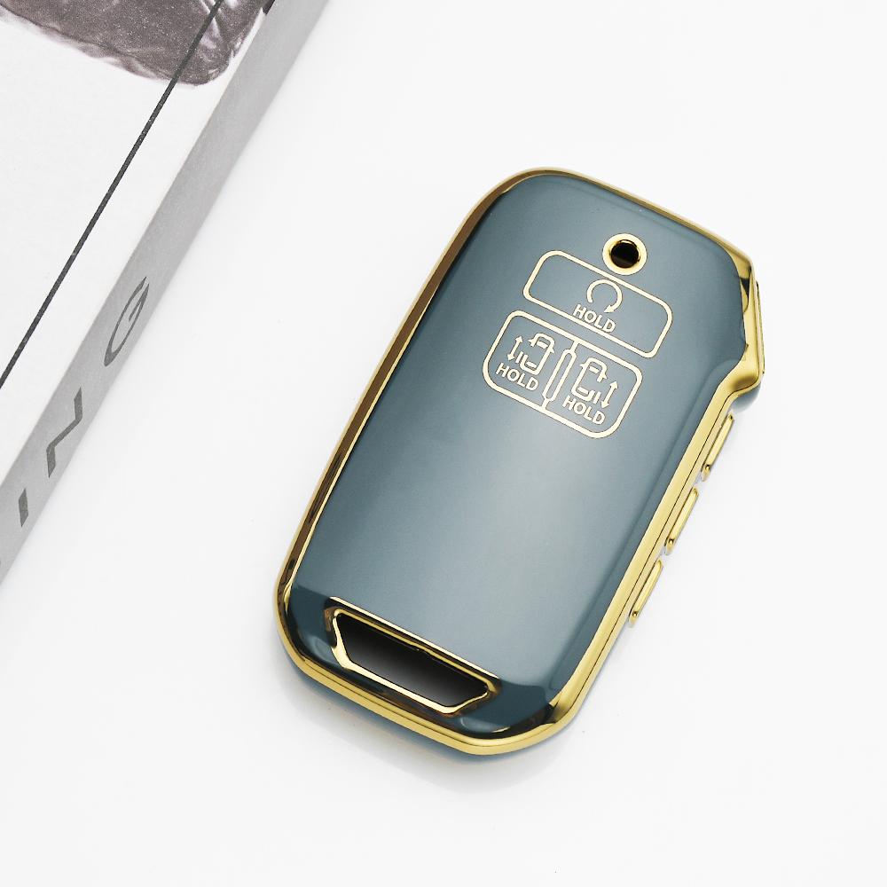 7 Buttons Remote Keyless Shell Fob For Kia Sportage R Stinger Sorento Cerato Carnival 4Th Gen K5 Tpu Key Fob Case Cover Keychain