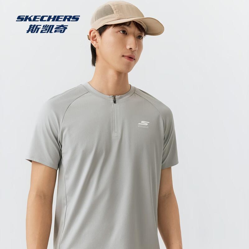 Skechers Men s Fashion Casual Knitted Short Sleeve T-Shirt P226M012 XXL 110