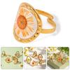 Elegant Floral Open Rings Jewelry Fashionable Flower Rings Accessory Unique Finger Rings Open Rings Adornment