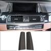 Carbon Fiber ABS Center Console GPS Navigation Trim For BMW 5 Series F10 2014-17