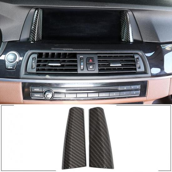 Carbon Fiber ABS Center Console GPS Navigation Trim For BMW 5 Series F10 2014-17