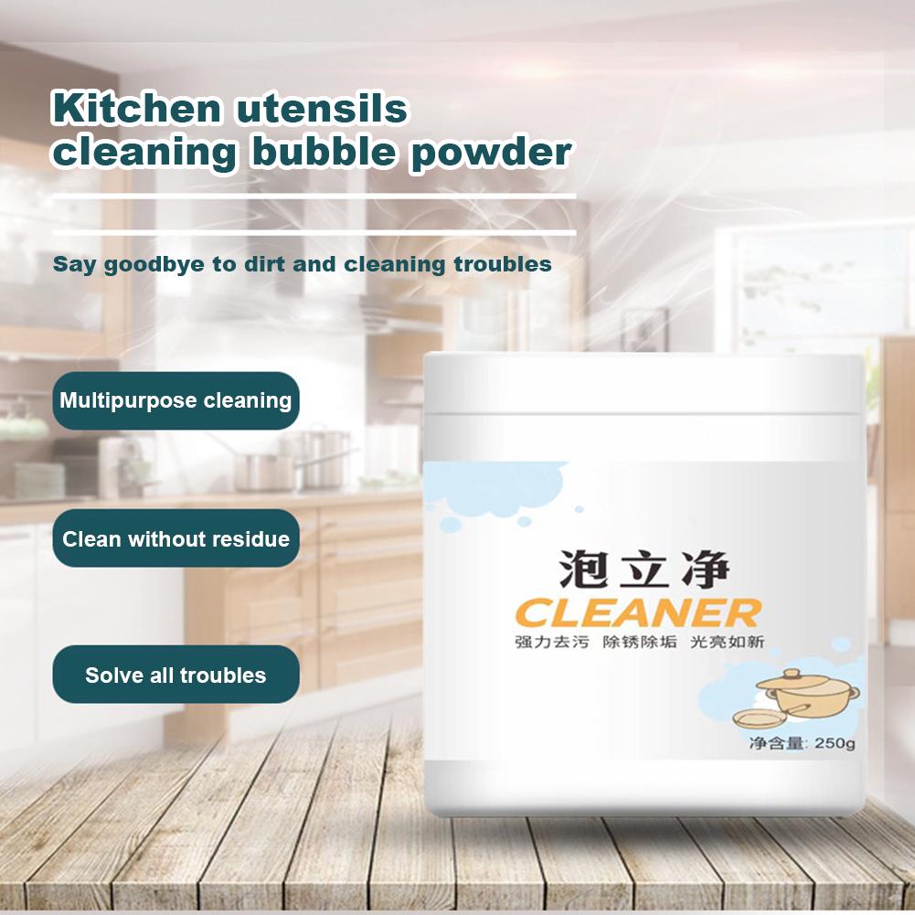 Heavy Duty Degreasing Powder Kitchen Cleaner Concentrated Oil Stain Remover for Range Hood Stove Cookware Home Cleaning Agent