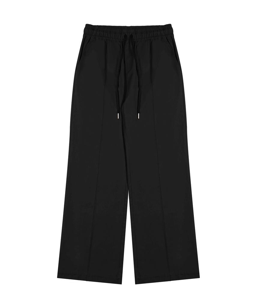 Nodeuyuumeon Cotton Relax Elastic Waist Pants [Black]