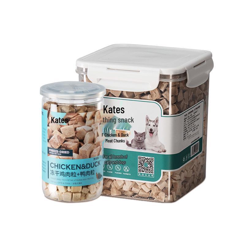 Katie's Cat Freeze-Dried Chicken & Duck Snack Cubes for Weight Gain