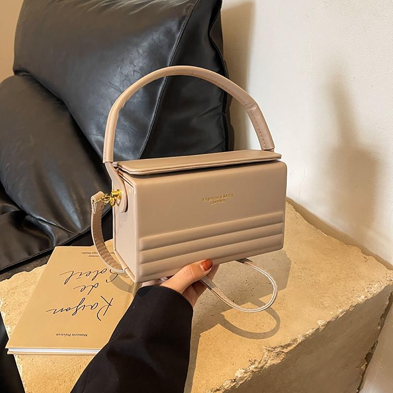 

Французская легкая роскошная ПУ маленькая квадратная сумка модный дизайн Sense Letter Print Box сумка через плечо женская новая портативная сумка для поездок на работу Mini(Max Length<20cm)