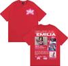 Singer Emilia Mernes MP3 Tour 2025 Graphic T Shirt Men Women Fashion Aesthetic High Street T-shirts Casual O-Neck Cotton T-shirt