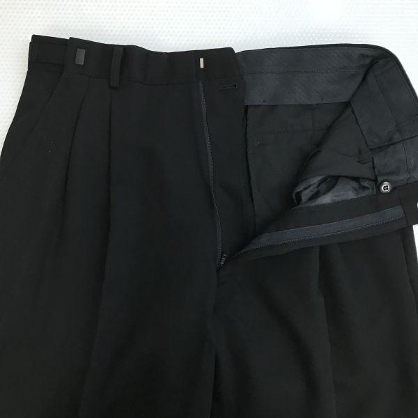 FARIANI Alemanha Fato Duplo Outono/Inverno Masculino G Preto Ajustador de Cintura Japão(USADO)