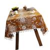 24TE Fleckschutz Blumen Tischdecke Waterproofie Polyester Tischdecke Pflegeleicht Home Office Dekoration