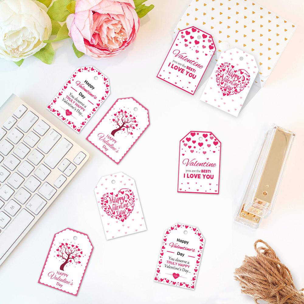 1set 120Pcs 4 Styles Sunflower Paper Thank You Gift Tags Hange Tags For Arts and Crafts with 30M Jute Twine Rectangle Heart 7.7x5.1cm Hole: 5mm