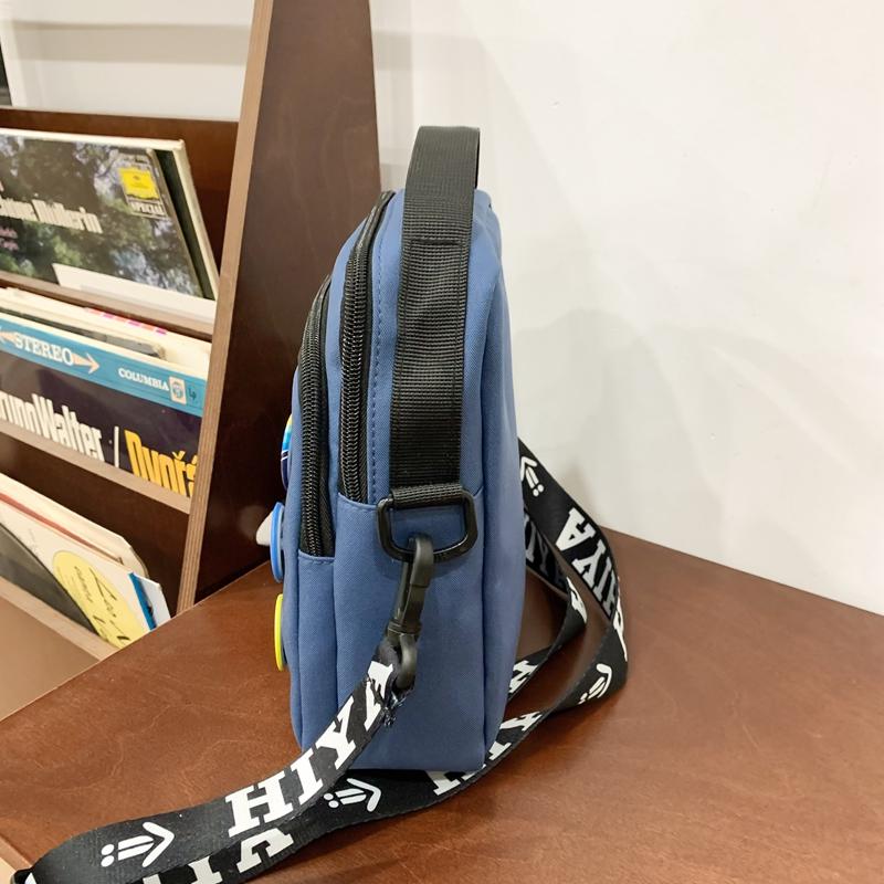 Pánská malá taška s potiskem písmen, taška přes rameno, dámská sportovní crossbody taška