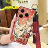 Durable Back Cover Phone Case For Tecno Spark20 Pro/KJ6 Shockproof Waterproof Fashion Ring Phone Holder Chinese Style