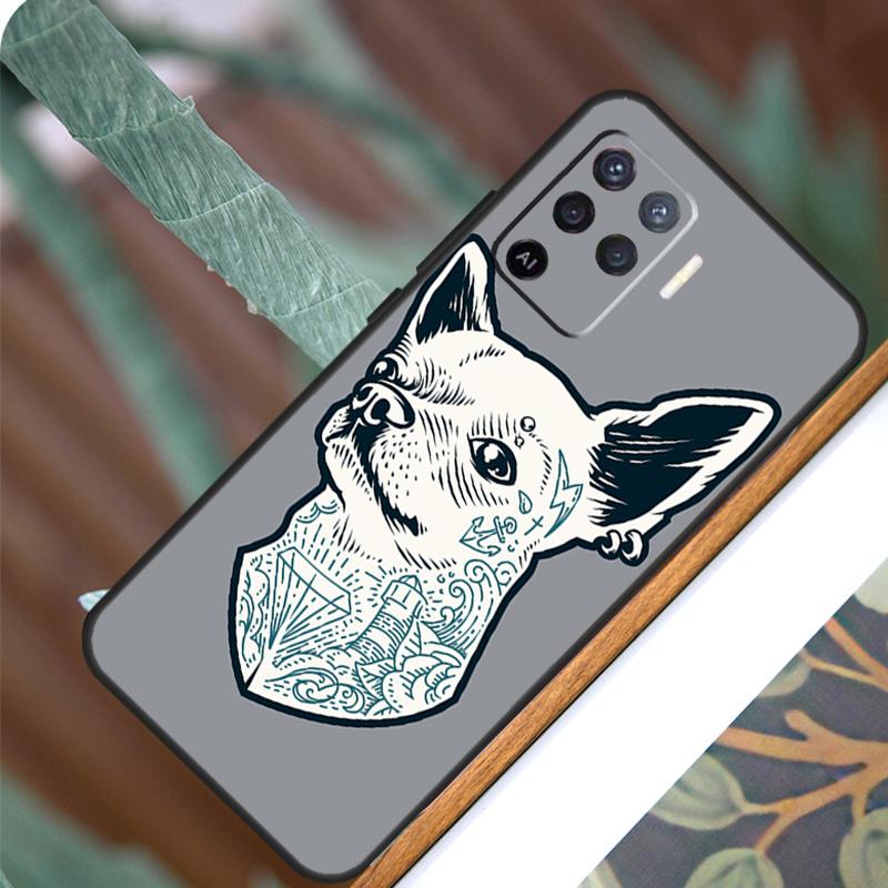 Cartoon Chihuahua Dog For OPPO A58 A78 A98 A54 A74 A94 A16 A76 A96 A5 A9 A52 A72 A79 A53S A15 A17 A57 A77 Case