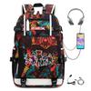 Cartoon Game Merchandise With Usb Hiking Bag College Students Outdoor Travel Large Capacity Backpack Bag