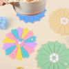 Flower Silicone Coaster Colourful Heat Insulation Anti-slip Pot Mat High-Temperature Waterproof Bowl Placemat Dining Table Decor