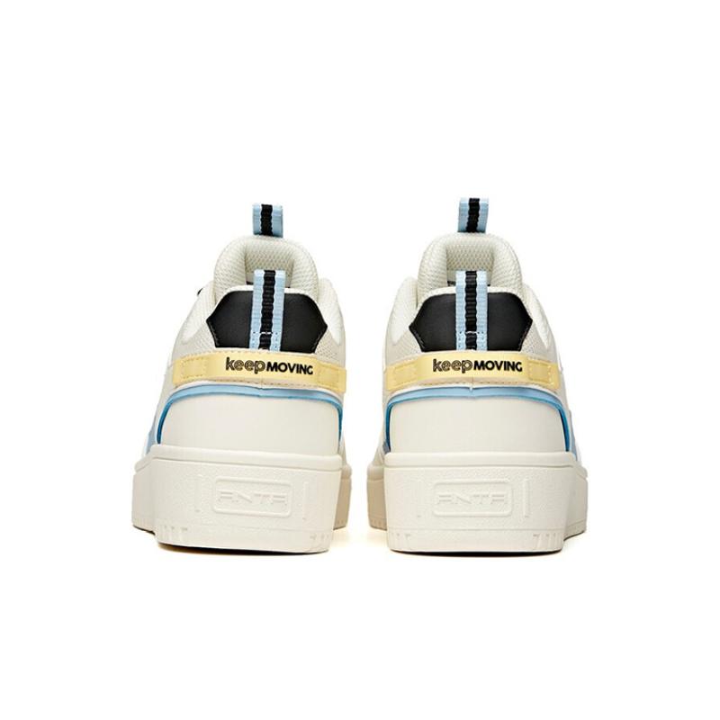 Anta Slip Resistant, Abrasion Resistant, Lightweight Low Top Skateboard Shoes Women's White Black Blue Sneakers 922358066-15