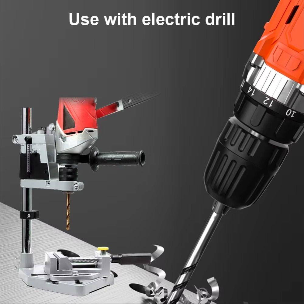 Table Top Electric Bench Drill Stand Plain Vice Drill Holder NEW Drilling Positioning