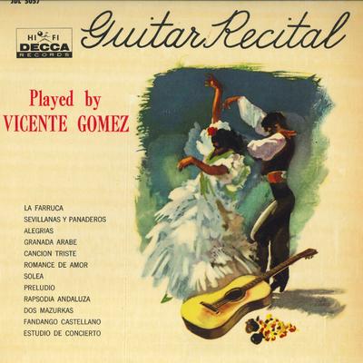 LP Record VICENTE GOMEZ - Vicente Gomez Guitar Recital JDL5057 DECCA Japan Classical Used