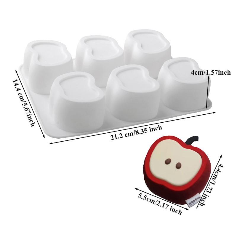 Simulated Fruit Silicone Mold Diy Fruit Dessert Mousse Cake Mold Candle Aromatherapy Soap Silicone Mold Home Decoration Mold