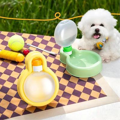 Foldable Dog Water Bottle Leak-Proof Pet Water Dispenser Portable Pet Water Bottle with Drinking Bowl for Dogs Cats Travel Hiking Outdoor