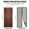 Heavy-Duty Magnetic Screen Door - Self-Sealing, Hands-Free Mesh for Insect Protection, Easy Installation with Magnetic Strips