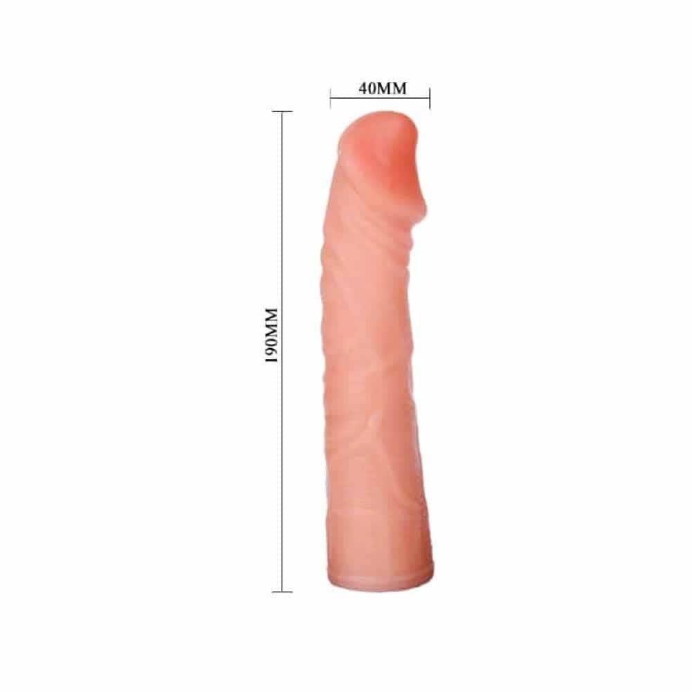 Vášnivé připínací dildo 19 x 4 cm