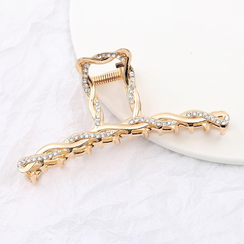 Fashion Disc Hairpin Shark Clip Large Hair Volume Multi-French Grab Clip Women'S Premium Sense Back Head Hair Accessories Head Accessories