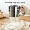 New Handheld Flour Sieve Semi Automatic Stainless Steel Sugar Powder Sieve Baking Household Noodle Sieve Ultrafine Filter Screen