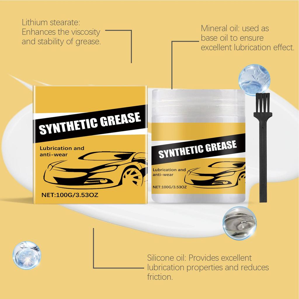 Automatisches Fett Mehrzweck Auto Schmierstoff Mehrzweck Schwerlast Auto Schmiermittel 100g Für Garage Anhänger Bremse Und Tür
